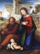 Fra Bartolommeo The Virgin Adoring the Child with Saint Joseph oil painting reproduction